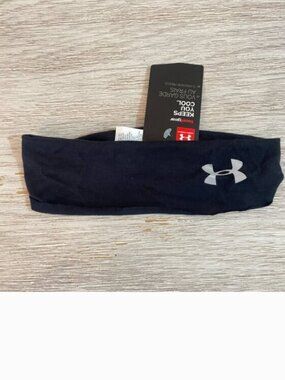 New Under Armour Headband Black Lightweight NWT